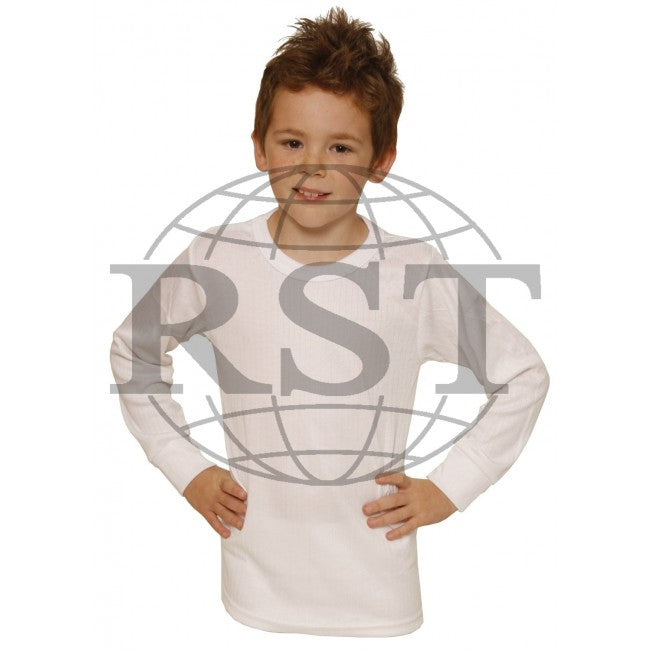 D105B: Boys Thermal Long Sleeved Vest