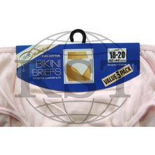 Load image into Gallery viewer, B1C: Pack Of 3 Passionelle Womens Designer Assorted Pastel Colour Bikini Briefs