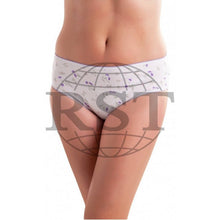 Load image into Gallery viewer, B2: Pack Of 10 Passionelle Womens Designer Assorted Print White Bikini Briefs