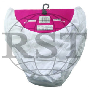 B4: Pack Of 10 Passionelle Womens Designer White Colour Bikini Briefs