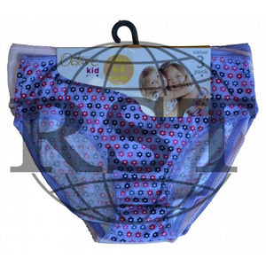 GL180: Pack Of 3 Octave Girls Printed Plain Message Briefs