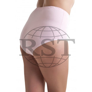 RWB120: Pack Of 3 Passionelle Womens 100 Cotton Pastel Tunnel Mama Briefs With Embroidery